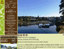Tablet Screenshot of hoteldulac-huelgoat.com
